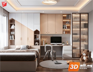 Children Room Scenes Skp FIles 